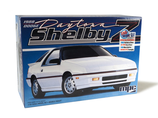 MPC1009 1988 Dodge Shelby Daytona 1/25 model kit, box front