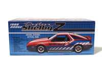 MPC1009 1988 Dodge Shelby Daytona model kit, packaging side showing custom build