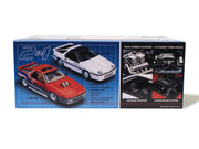 MPC1009 1988 Dodge Shelby Daytona model kit, packaging side showing stock and custom options