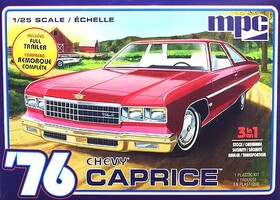 MPC 1/25 1976 Chevrolet Caprice with Trailer Model Kit – 963M
