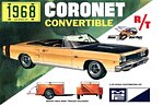 MPC 978 1968 Dodge Coronet convertible with trailer model kit