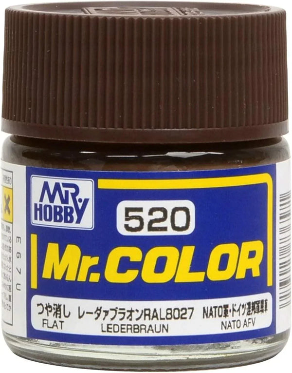 Mr. Hobby Mr. Color C520 Flat Lederbraun RAL 8027 lacquer paint jar