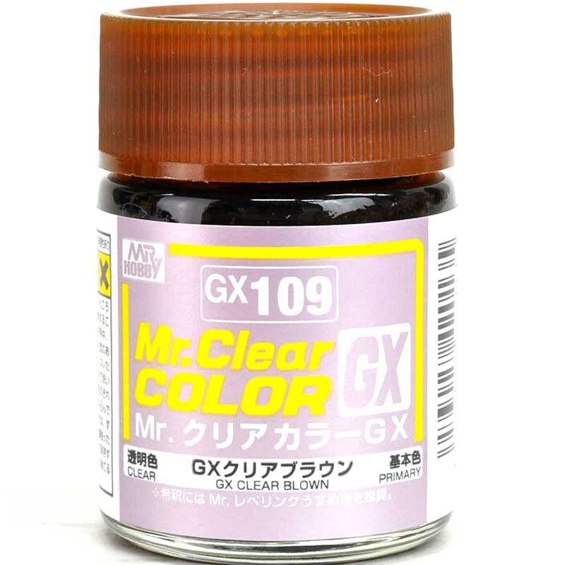 Mr. Hobby Mr. Clear Color GX109 Clear Brown lacquer paint, 18 ml
