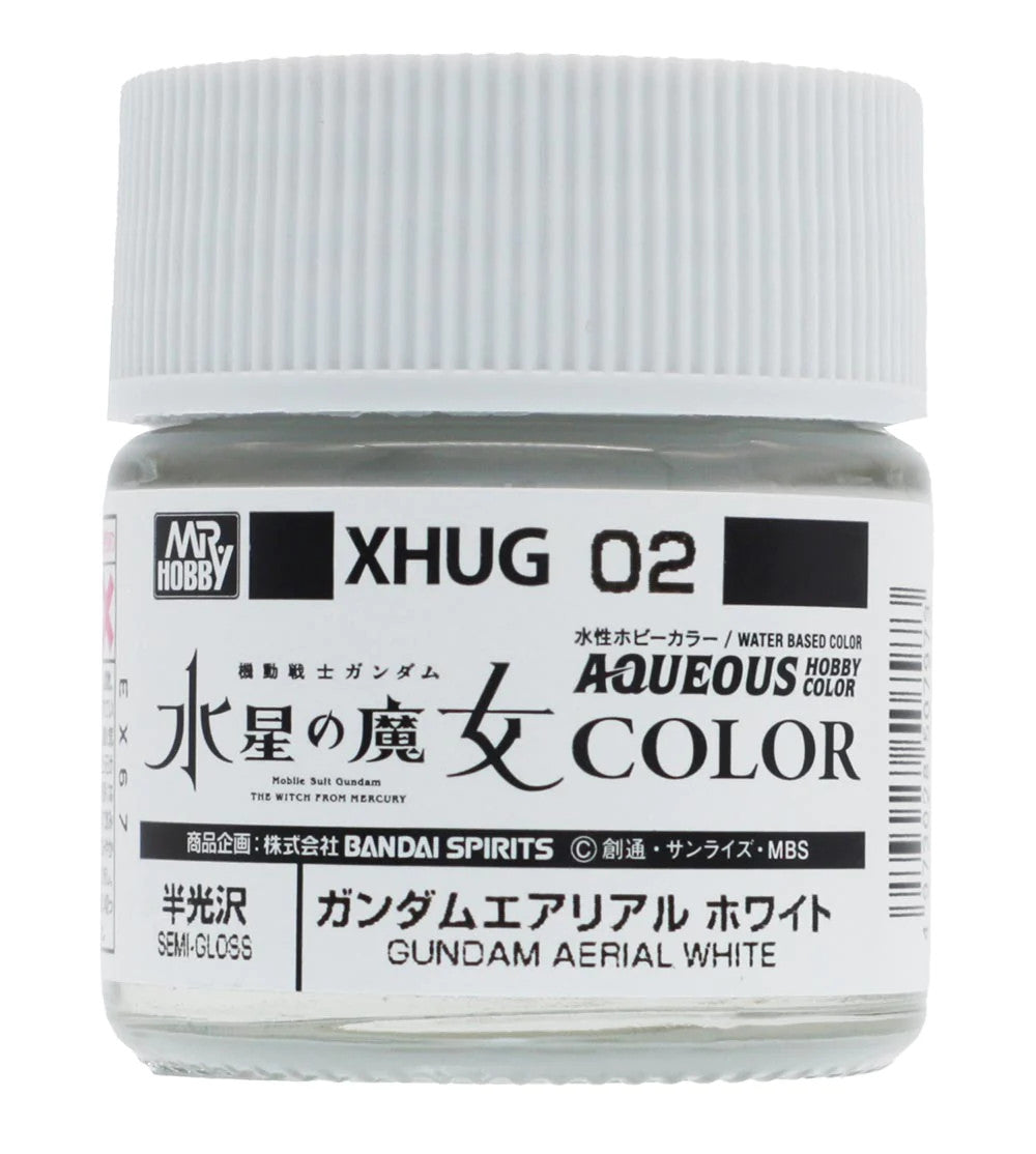 Mr. Hobby XHUG02 Gundam Aerial White semi-gloss aqueous paint, 10 mL