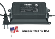 Märklin 60195 120V 100 VA switched-mode power pack with US power plug.