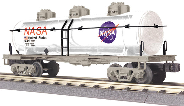 MTH 30-73660 O gauge NASA white three-dome tank car