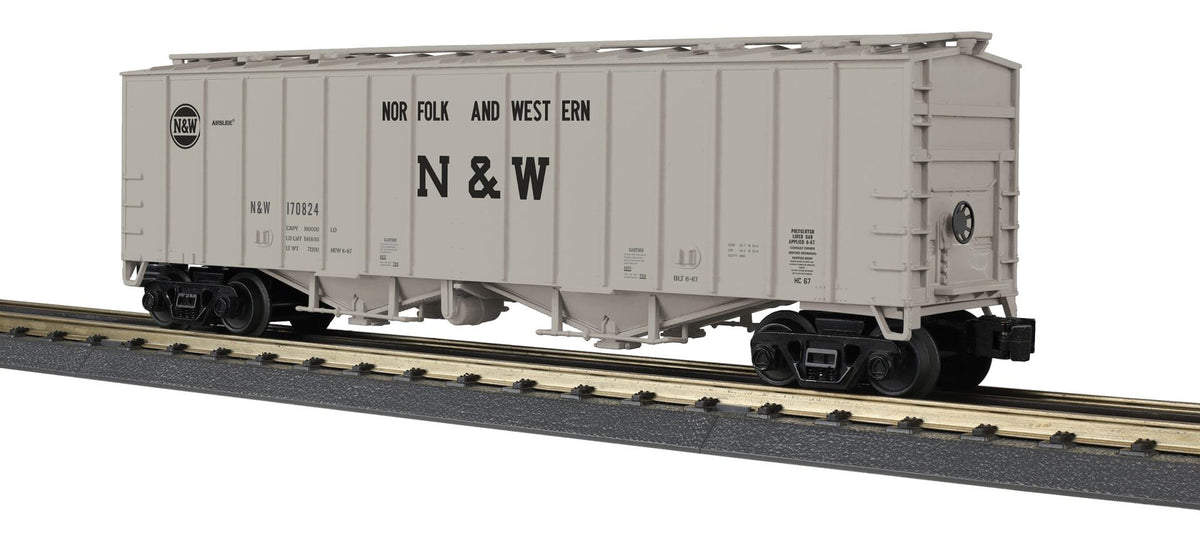 MTH 30-75767 O gauge Norfolk and Western gray Airslide hopper