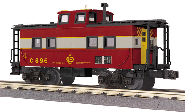 MTH 30-77418 O gauge Erie Lackawanna red and gray steel caboose
