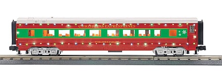 MTH Electric Trains Christmas60StreamlinedCoachw/LED #3068308 product image