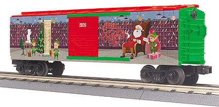 MTH Electric Trains O Christmas Box Car Santas Mail Room #3071307 product image