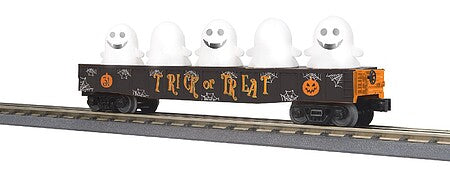MTH Electric Trains HalloweenGondolaGhostsBlk #3072268 product image