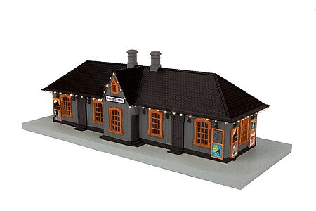 MTH Electric Trains O Transylvania Country Passenger Station w/LED Lights #3090760 product image