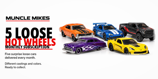 Muncle Mikes 5 Loose Hot Wheels Monthly Subscription — five surprise loose cars delivered every month
