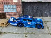 Volkswagen Käfer Racer custom Hot Wheels in blue Urban Outlaw livery with blue wheels and rubber tires