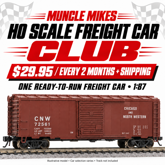 Muncle Mikes HO Scale Freight Car Club — $29.95 every two months plus shipping; illustrative model, selection varies
