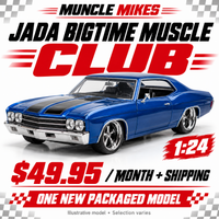 Muncle Mikes Jada 1:24 Club — one packaged diecast model monthly; illustration, selection varies