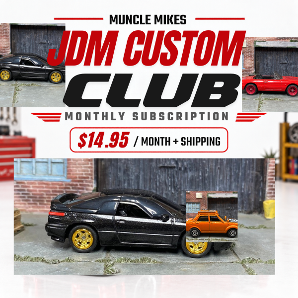 Muncle Mikes Matchbox JDM Rubber-Tire Custom Club featuring real JDM Matchbox customs