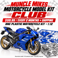 Muncle Mikes Motorcycle Model Kit Club — illustrative model, kit selection varies, assembly required