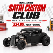 Muncle Mikes Satin Black Custom Club featuring a satin black custom diecast car