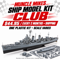 Muncle Mikes Ship Model Kit Club — illustrative model, kit selection varies, assembly required