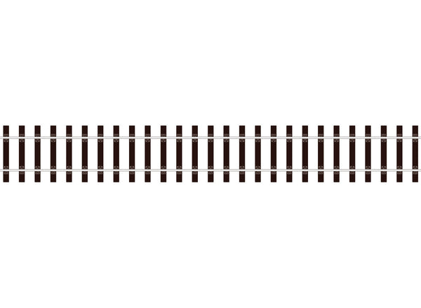 PECO SL-700BH O Code 124 Bullhead Flexible Track, 12 Pack — detail of one track section