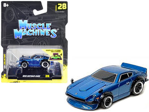 1972 Datsun 240Z Blue Metallic – Muscle Machines 1:64
