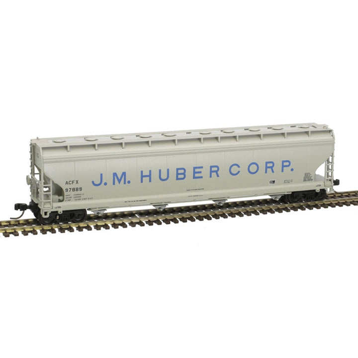 Atlas 50006015 ACF 5701 Plastics Hopper J.M. Huber #97889 – N Scale