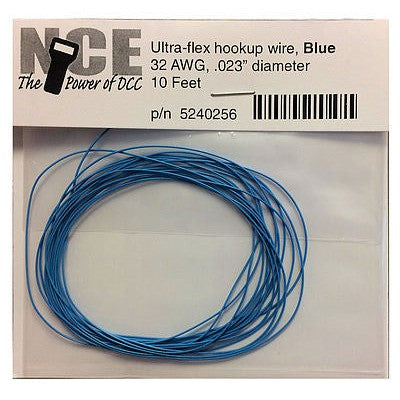 NCE DCC Blue Wire 32awg 10ft — exact product reference