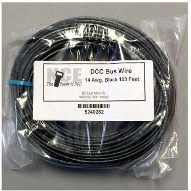 NCE 0284 – DCC Main Bus Wire Black 25' – Multi Scale product image