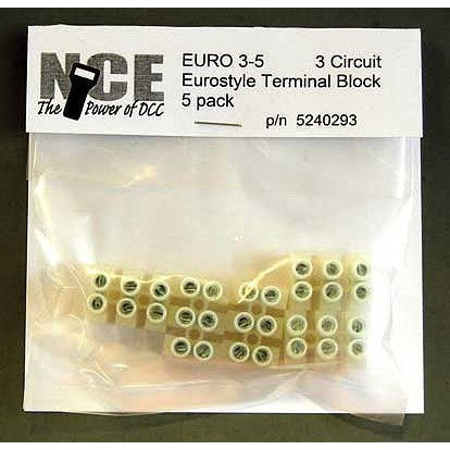 NCE DCC Euro3-5 Term Strip 5/Pk — exact product reference