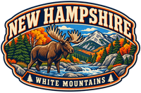 New Hampshire heritage badge embroidery artwork