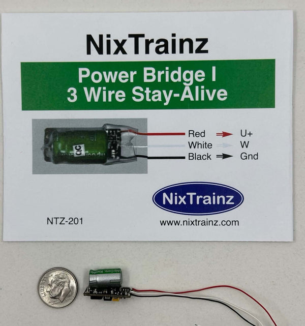 NixTrainz Power Bridge I 3-wire stay-alive, NTZ-201