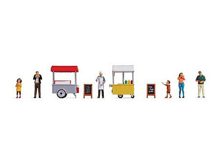 NOCH HO Scale Ice Cream & Hot Dog Vendors – 16229