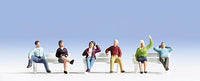 NOCH N Scale Sitting People Figure Set – 36540
