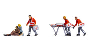 NOCH 15080 HO scale Traffic Accident figures and stretcher