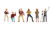 NOCH 15571 Photographers HO 1:87 painted figure set with cameras and tripod
