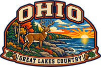 Ohio heritage badge embroidery artwork