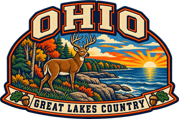 Ohio heritage badge embroidery artwork