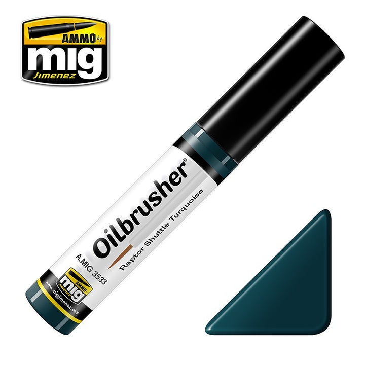 AMMO by Mig Jimenez A.MIG-3533 Oilbrusher Raptor Shuttle Turquoise 10ml - product image