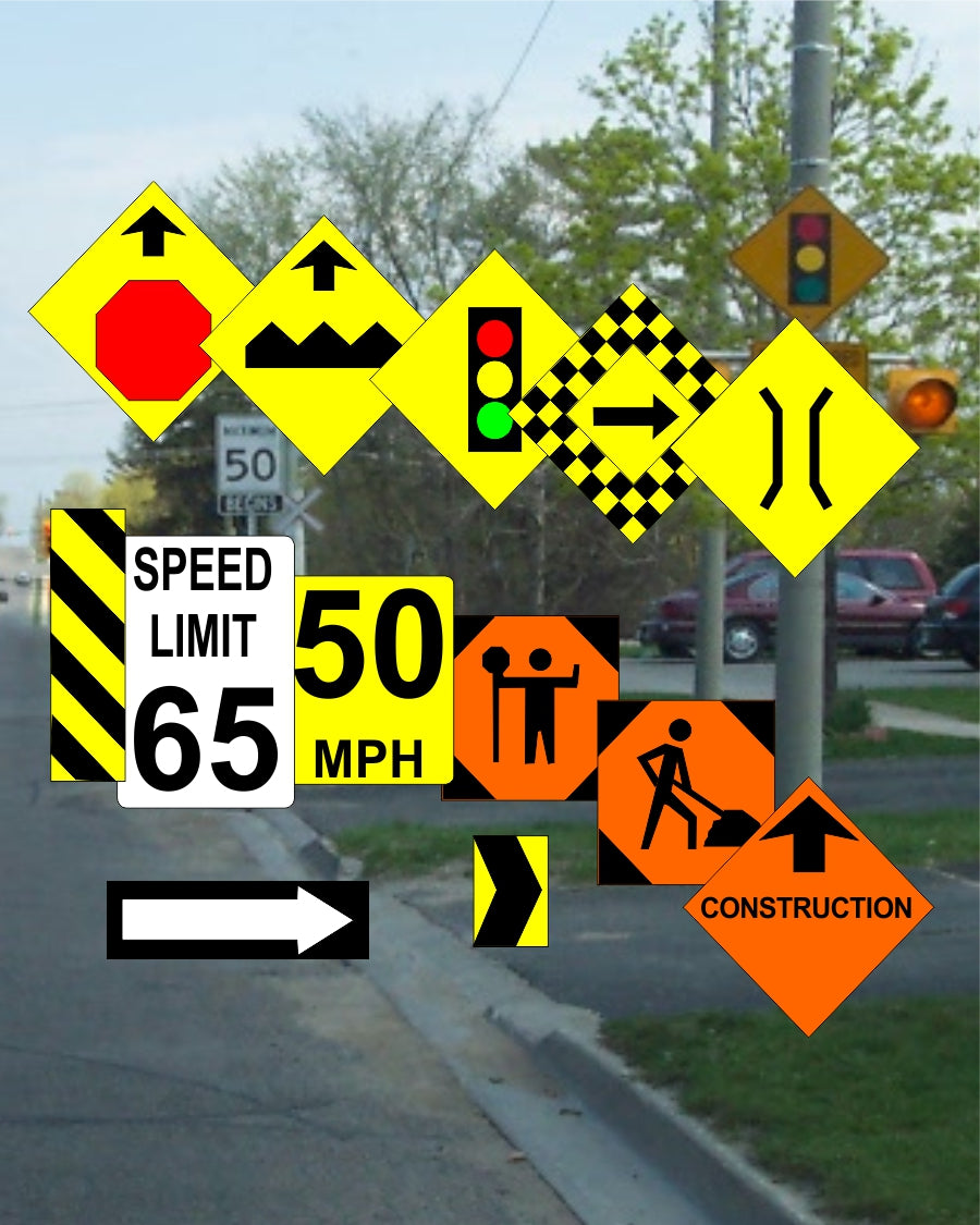 Osborn Model Kits HO Scale Assorted Road Signs – 1012 — exact-part product image