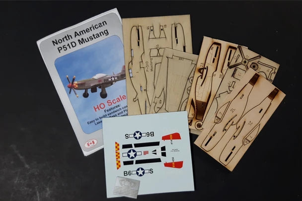 Osborn Models HO P-51D Mustang wood kit 1074