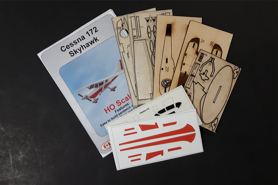 Osborn Model Kits 1076 HO Scale Cessna 172 plane kit