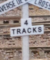 Osborn Model Kits 1085 Crossbuck Track Number Signs - HO Scale– product image