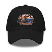Oregon embroidered dad hat in Black