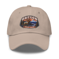 Oregon embroidered dad hat in Stone