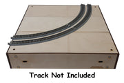 Assembled Osborn 3135 N T-TRAK curved module example with track shown separately