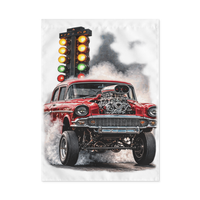Red Gasser Launch Outdoor Flag product mockup