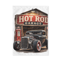 Hot Rod Garage Blown Coupe Outdoor Flag product mockup