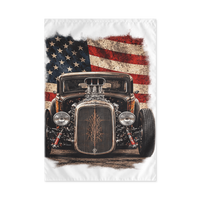 American Steel Blown Roadster Outdoor Flag product mockup 2