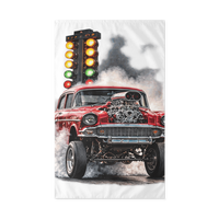 Red Gasser Launch Outdoor Flag product mockup 3
